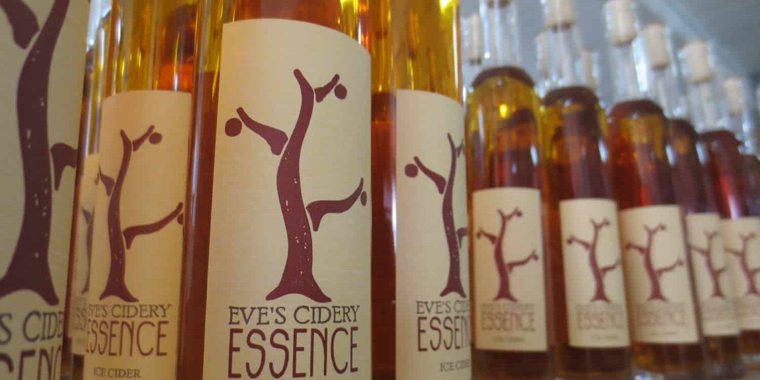 Bottled cider at Eve's Cidery
